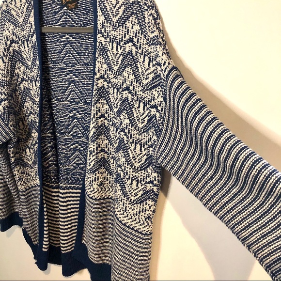 Love & Legend Blue and White Knit Cardigan - Picture 2 of 4